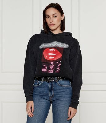 Bluza damska w stylu młodzieżowym HUGO ze sklepu: Gomez Fashion Store w kategorii: Bluzy damskie - zdjęcie 874714-BD9-10338_BU245W000102001