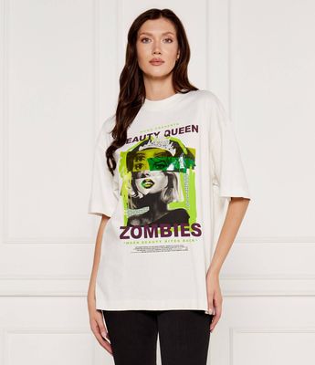 Bluzka damska w stylu młodzieżowym HUGO ze sklepu: Gomez Fashion Store w kategorii: Bluzki damskie - zdjęcie 874714-BD9-10338_BU245W000120102