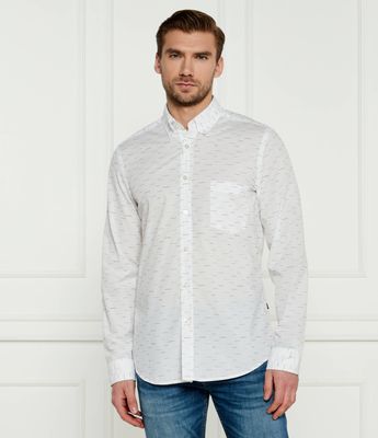 Koszula męska na wiosnę casual BOSS ORANGE ze sklepu: Gomez Fashion Store w kategorii: Koszule męskie - zdjęcie 874714-BD9-10338_BO245M000008100