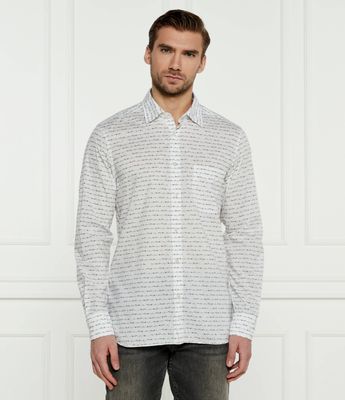 Koszula męska na wiosnę BOSS ORANGE ze sklepu: Gomez Fashion Store w kategorii: Koszule męskie - zdjęcie 874714-BD9-10338_BO245M000009100