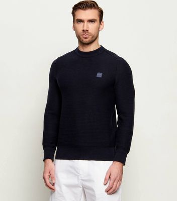 Sweter męski na wiosnę BOSS ORANGE ze sklepu: Gomez Fashion Store w kategorii: Swetry męskie - zdjęcie 874714-BD9-10338_BO245M000073404