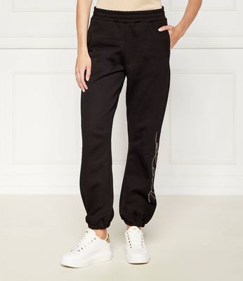 Karl Lagerfeld - Spodnie damskie sportowe jesienne ze sklepu: Gomez Fashion Store w kategorii: Spodnie damskie - zdjęcie 874714-BD9-10338_KL244W000123666
