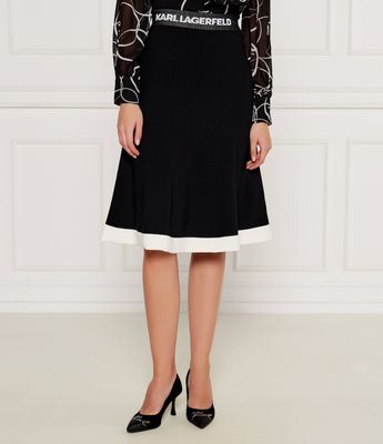 Spódnica na lato Karl Lagerfeld ze sklepu: Gomez Fashion Store w kategorii: Spódnice - zdjęcie 874714-BD9-10338_KL244W000127666