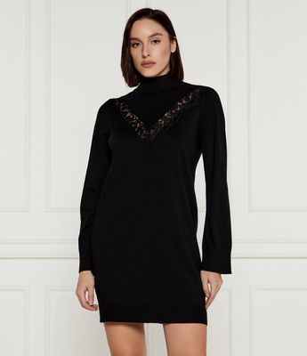 Sukienka jesienna Twinset U&B ze sklepu: Gomez Fashion Store w kategorii: Sukienki - zdjęcie 874714-BD9-10338_TB244W000001006
