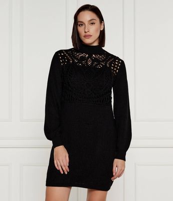 Twinset - Sukienka jesienna ze sklepu: Gomez Fashion Store w kategorii: Sukienki - zdjęcie 874714-BD9-10338_TS244W000042842
