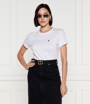 Bluzka damska na wiosnę Twinset ze sklepu: Gomez Fashion Store w kategorii: Bluzki damskie - zdjęcie 874714-BD9-10338_TS244W000051858