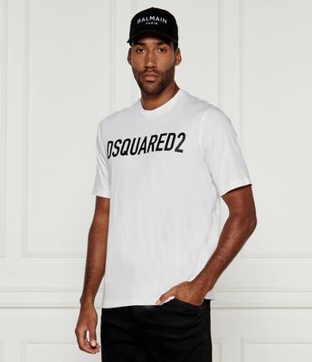 T-shirt męski na lato Dsquared2 ze sklepu: Gomez Fashion Store w kategorii: T-shirty męskie - zdjęcie 874714-BD9-10338_DQ244M000050100
