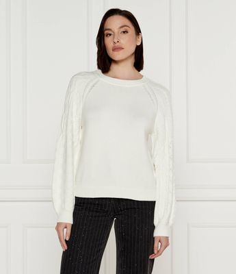Desigual - Sweter damski casualowy ze sklepu: Gomez Fashion Store w kategorii: Swetry damskie - zdjęcie 874714-BD9-10338_DU245W000048065