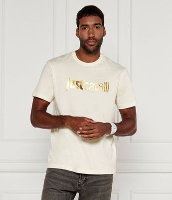 Just Cavalli - T-shirt męski na lato ze sklepu: Gomez Fashion Store w kategorii: T-shirty męskie - zdjęcie 874714-BD9-10338_CA245M000049045