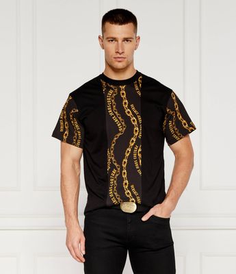 Versace Jeans Couture - T-shirt męski na lato ze sklepu: Gomez Fashion Store w kategorii: T-shirty męskie - zdjęcie 874714-BD9-10338_VR245M000058A06