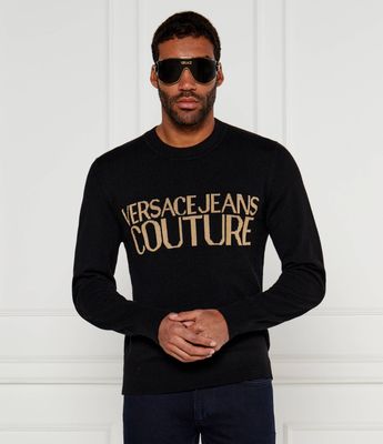 Versace Jeans Couture - Sweter męski na wiosnę ze sklepu: Gomez Fashion Store w kategorii: Swetry męskie - zdjęcie 874714-BD9-10338_VR245M000074A06