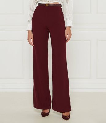 Spodnie damskie na lato Elisabetta Franchi ze sklepu: Gomez Fashion Store w kategorii: Spodnie damskie - zdjęcie 874714-BD9-10338_EF245W000043172