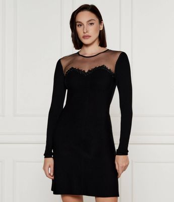 Sukienka elegancka Twinset U&B ze sklepu: Gomez Fashion Store w kategorii: Sukienki - zdjęcie 874714-BD9-10338_TB245W000006006