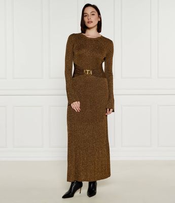 Sukienka na wiosnę Twinset ze sklepu: Gomez Fashion Store w kategorii: Sukienki - zdjęcie 874714-BD9-10338_TS245W000062B17