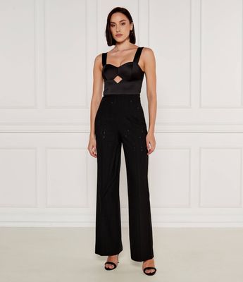 Kombinezon damski elegancki Twinset ze sklepu: Gomez Fashion Store w kategorii: Kombinezony damskie - zdjęcie 874714-BD9-10338_TS245W000078842