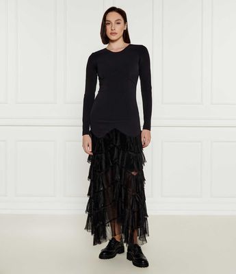 Sukienka elegancka Twinset ze sklepu: Gomez Fashion Store w kategorii: Sukienki - zdjęcie 874714-BD9-10338_TS245W000082842
