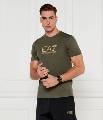 T-shirt męski na wiosnę EA7 ze sklepu: Gomez Fashion Store w kategorii: T-shirty męskie - zdjęcie 874714-BD9-10338_E7245M000126C57