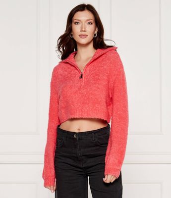 Patrizia Pepe - Sweter damski elegancki ze sklepu: Gomez Fashion Store w kategorii: Swetry damskie - zdjęcie 874714-BD9-10338_PK245W000037494
