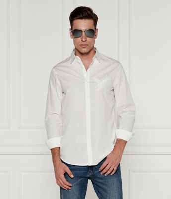 Armani Exchange - Koszula męska casual ze sklepu: Gomez Fashion Store w kategorii: Koszule męskie - zdjęcie 874714-BD9-10338_AX245M000099155