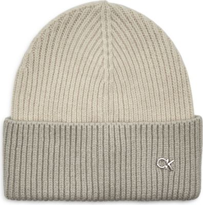 Czapka zimowa damska elegancka Calvin Klein ze sklepu: Gomez Fashion Store w kategorii: Czapki zimowe damskie - zdjęcie 874714-BD9-10338_CK245W000036C35