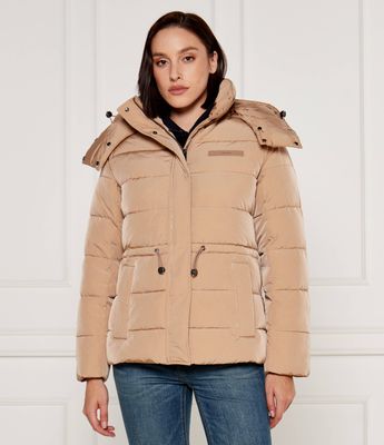 Calvin Klein - Kurtka damska bez wzorów ze sklepu: Gomez Fashion Store w kategorii: Kurtki damskie - zdjęcie 874714-BD9-10338_CK245W000162C45