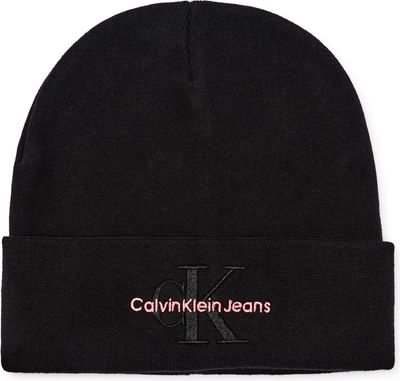 Calvin Klein Jeans - Czapka zimowa damska elegancka ze sklepu: Gomez Fashion Store w kategorii: Czapki zimowe damskie - zdjęcie 874714-BD9-10338_CJ245W000017B72
