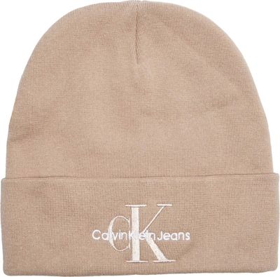 Czapka zimowa damska elegancka Calvin Klein Jeans ze sklepu: Gomez Fashion Store w kategorii: Czapki zimowe damskie - zdjęcie 874714-BD9-10338_CJ245W000017C49
