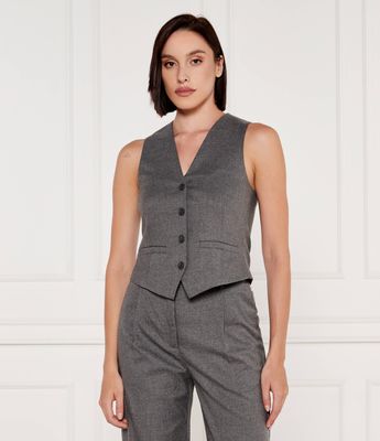 Kamizelka damska na wiosnę Samsøe Samsøe ze sklepu: Gomez Fashion Store w kategorii: Kamizelki damskie - zdjęcie 874714-BD9-10338_SS245W000011043