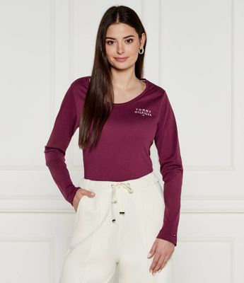 Bluzka damska bez wzorów Tommy Hilfiger ze sklepu: Gomez Fashion Store w kategorii: Bluzki damskie - zdjęcie 874714-BD9-10338_TU245W000002P18