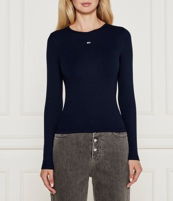 Bluzka damska casualowa Tommy Jeans ze sklepu: Gomez Fashion Store w kategorii: Bluzki damskie - zdjęcie 874714-BD9-10338_TM245W000044072