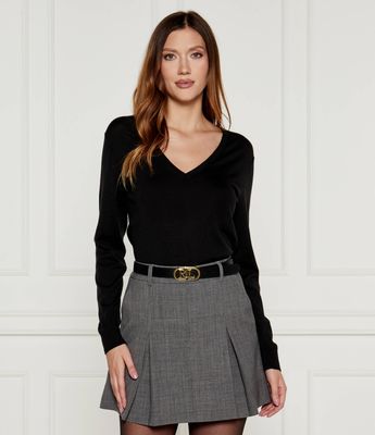 Tommy Hilfiger - Sweter damski na zimę ze sklepu: Gomez Fashion Store w kategorii: Swetry damskie - zdjęcie 874714-BD9-10338_TH245W000242D12