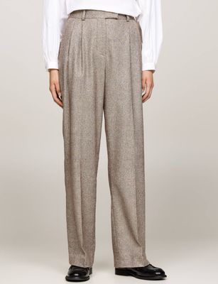 Tommy Hilfiger - Spodnie damskie retro wiosenne ze sklepu: Gomez Fashion Store w kategorii: Spodnie damskie - zdjęcie 874714-BD9-10338_TH245W000249E35