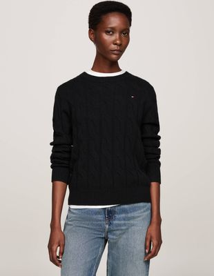 Sweter damski Tommy Hilfiger ze sklepu: Gomez Fashion Store w kategorii: Swetry damskie - zdjęcie 874714-BD9-10338_TH245W000256D12