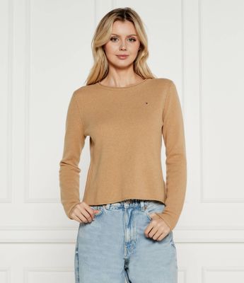 Tommy Hilfiger - Sweter damski casualowy ze sklepu: Gomez Fashion Store w kategorii: Swetry damskie - zdjęcie 874714-BD9-10338_TH245W000260F51