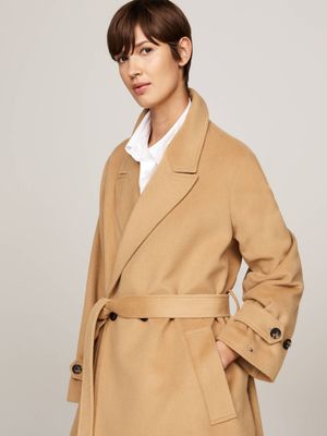 Płaszcz damski Tommy Hilfiger ze sklepu: Gomez Fashion Store w kategorii: Płaszcze damskie - zdjęcie 874714-BD9-10338_TH245W000267F51