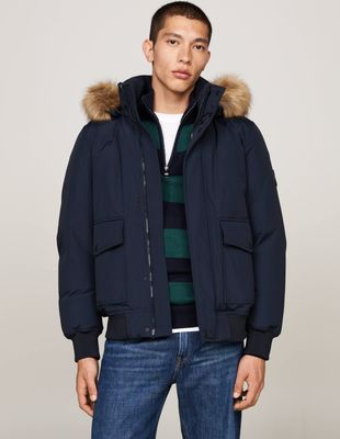 Kurtka męska na zimę Tommy Hilfiger ze sklepu: Gomez Fashion Store w kategorii: Kurtki męskie - zdjęcie 874714-BD9-10338_TH245M000035F23