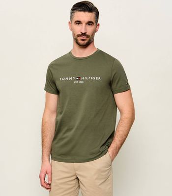 T-shirt męski letni Tommy Hilfiger ze sklepu: Gomez Fashion Store w kategorii: T-shirty męskie - zdjęcie 874714-BD9-10338_TH245M000212O24
