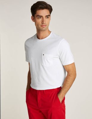 T-shirt męski na wiosnę Tommy Hilfiger ze sklepu: Gomez Fashion Store w kategorii: T-shirty męskie - zdjęcie 874714-BD9-10338_TH245M000316D96