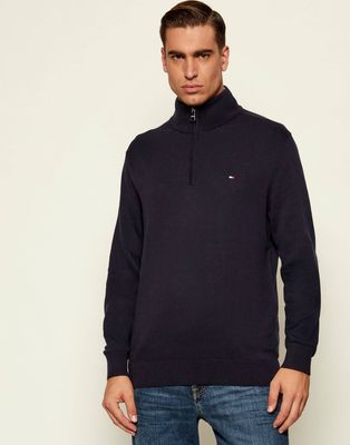 Sweter męski wiosenny casual Tommy Hilfiger ze sklepu: Gomez Fashion Store w kategorii: Swetry męskie - zdjęcie 874714-BD9-10338_TH245M000325F23