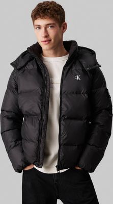 Kurtka męska casualowa bez wzorów Calvin Klein Jeans ze sklepu: Gomez Fashion Store w kategorii: Kurtki męskie - zdjęcie 874714-BD9-10338_CJ245M000006A81