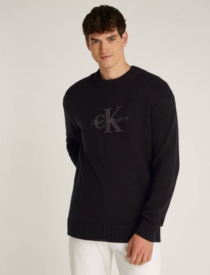 Sweter męski na jesień Calvin Klein Jeans ze sklepu: Gomez Fashion Store w kategorii: Swetry męskie - zdjęcie 874714-BD9-10338_CJ245M000134A81