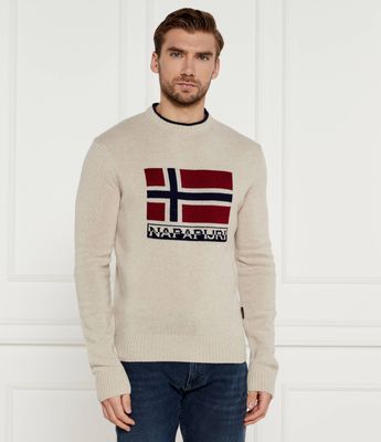 Sweter męski na wiosnę Napapijri ze sklepu: Gomez Fashion Store w kategorii: Swetry męskie - zdjęcie 874714-BD9-10338_NA245M000051380