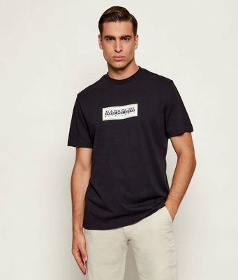 Napapijri - T-shirt męski na lato ze sklepu: Gomez Fashion Store w kategorii: T-shirty męskie - zdjęcie 874714-BD9-10338_NA245M000054041