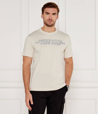 T-shirt męski na lato Aeronautica Militare ze sklepu: Gomez Fashion Store w kategorii: T-shirty męskie - zdjęcie 874714-BD9-10338_AM245M000091291