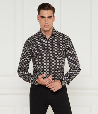 Koszula męska na jesień Karl Lagerfeld ze sklepu: Gomez Fashion Store w kategorii: Koszule męskie - zdjęcie 874714-BD9-10338_KL245M000048359