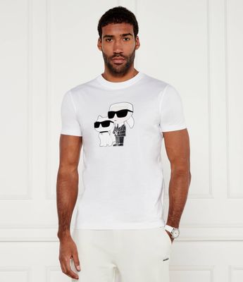 T-shirt męski letni Karl Lagerfeld ze sklepu: Gomez Fashion Store w kategorii: T-shirty męskie - zdjęcie 874714-BD9-10338_KL245M000131007