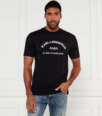 T-shirt męski na lato Karl Lagerfeld ze sklepu: Gomez Fashion Store w kategorii: T-shirty męskie - zdjęcie 874714-BD9-10338_KL245M000144990
