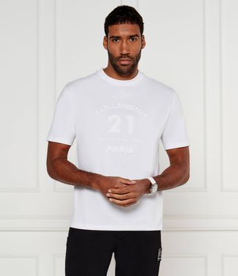 T-shirt męski letni Karl Lagerfeld ze sklepu: Gomez Fashion Store w kategorii: T-shirty męskie - zdjęcie 874714-BD9-10338_KL245M000146007