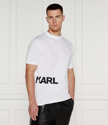 T-shirt męski na lato Karl Lagerfeld ze sklepu: Gomez Fashion Store w kategorii: T-shirty męskie - zdjęcie 874714-BD9-10338_KL245M000147007