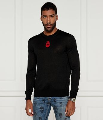 Alexander McQueen - Sweter męski wiosenny ze sklepu: Gomez Fashion Store w kategorii: Swetry męskie - zdjęcie 874714-BD9-10338_AQ245M000003064